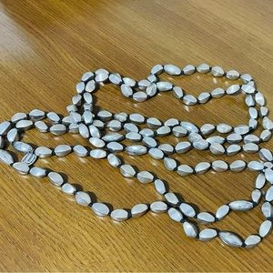 Loulou de la Falaise long silver necklace. Excellent condition with box